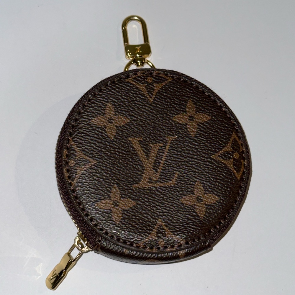 Louis Vuitton Brown and Tan Coin Pouch
